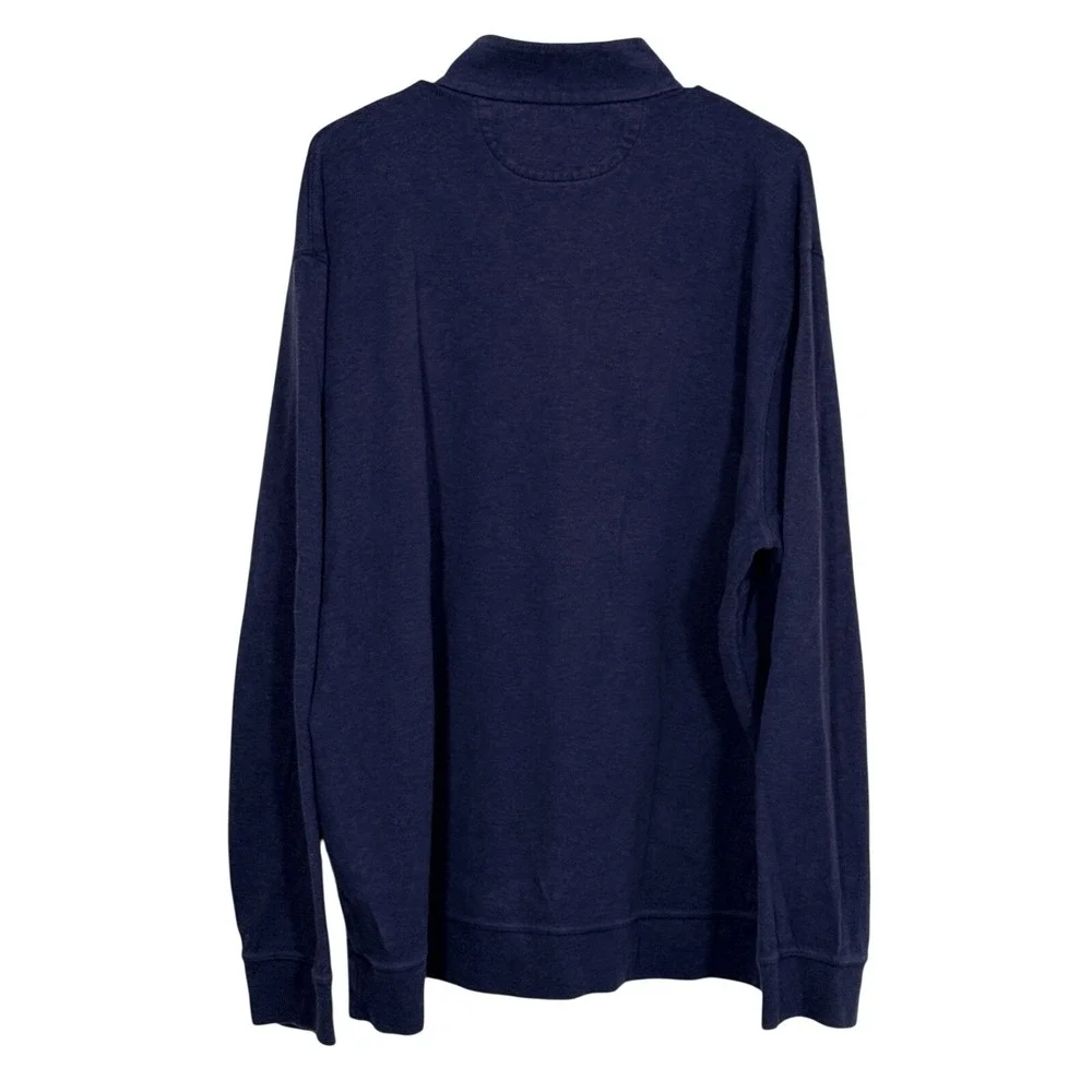 Polo Ralph Lauren Mens XXL Blue Heather 1/4 Zip Pullover Pony Logo Soft Sweater‎